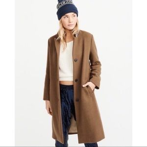 Abercrombie Wool-Blend Dad Coat